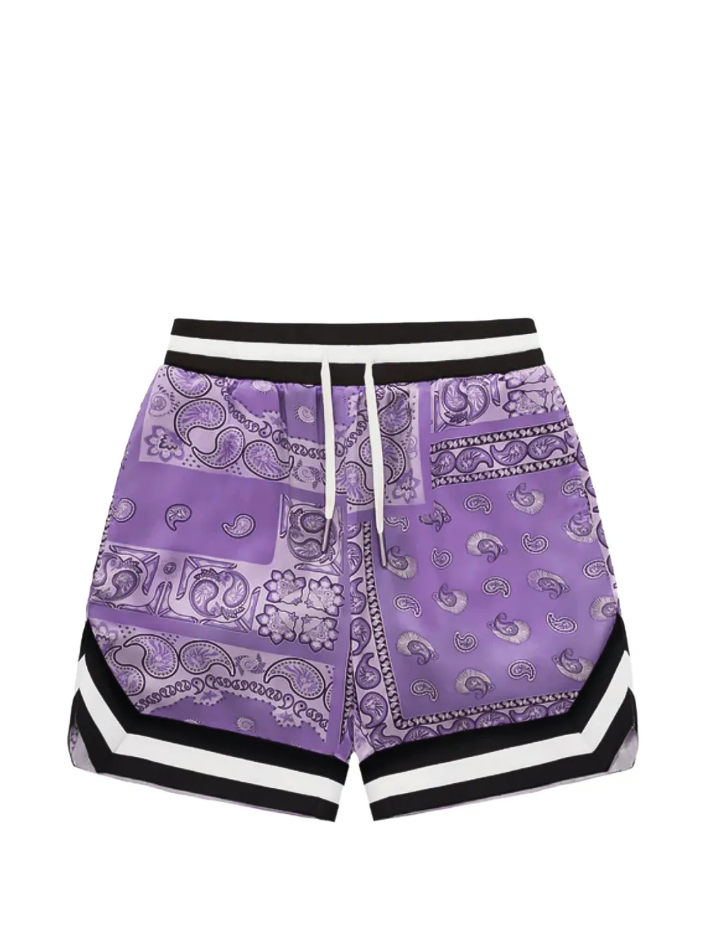 A BATHING APE® Black Edition paisley-print shorts - Viola