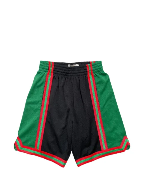 Mitchell & Ness Swingman colour-block mesh shorts