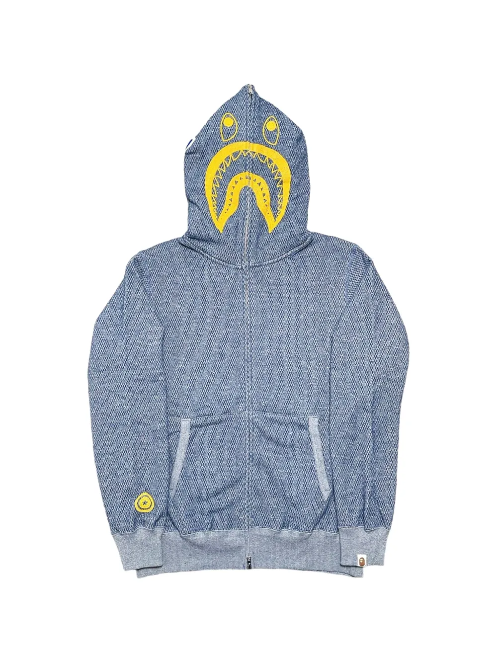 A BATHING APE® zip-up hoodie - Blu
