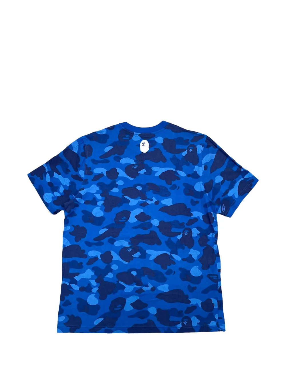 A BATHING APE x adidas T-shirt met camouflage- en logoprint Blauw