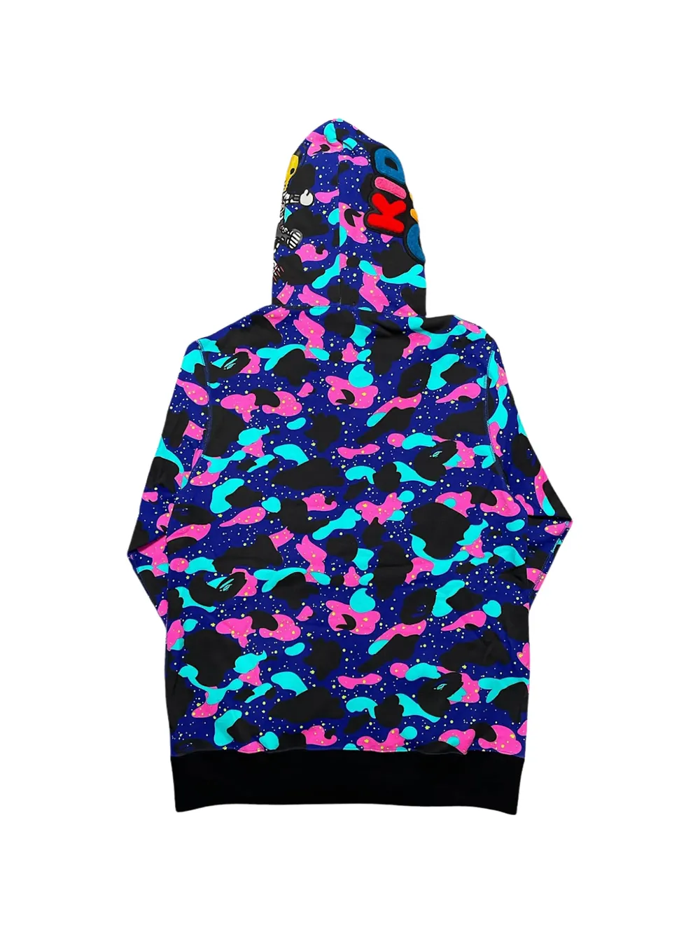 A BATHING APE x Kid Cudi Shark hoodie met camouflageprint Blauw