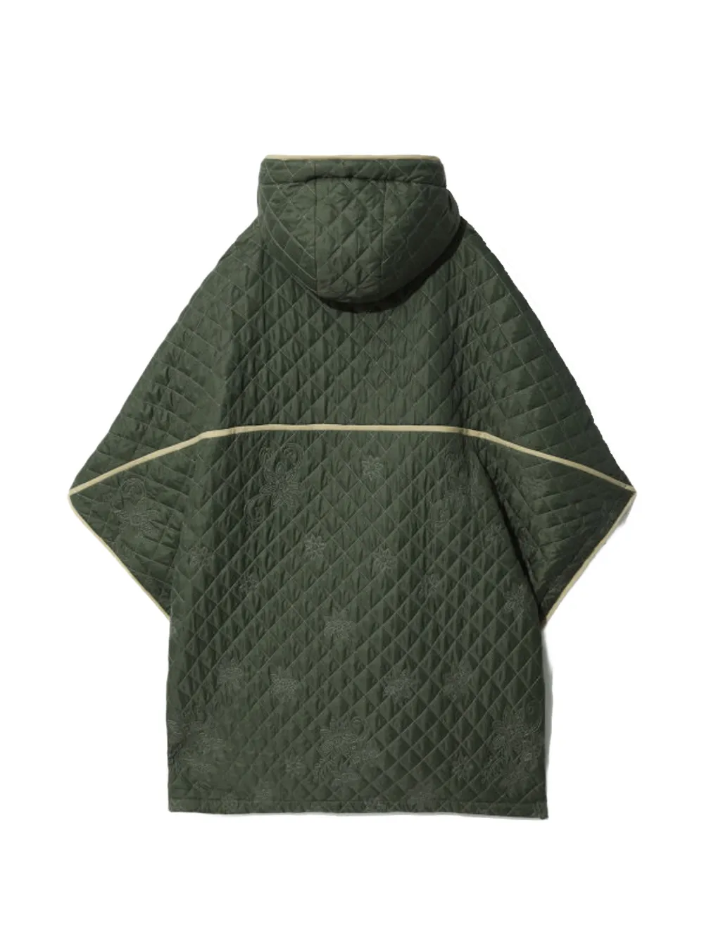 A BATHING APE Gevoerd jack met capuchon Groen