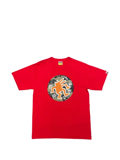 A BATHING APE® Keith Haring T-shirt med grafisk tryk