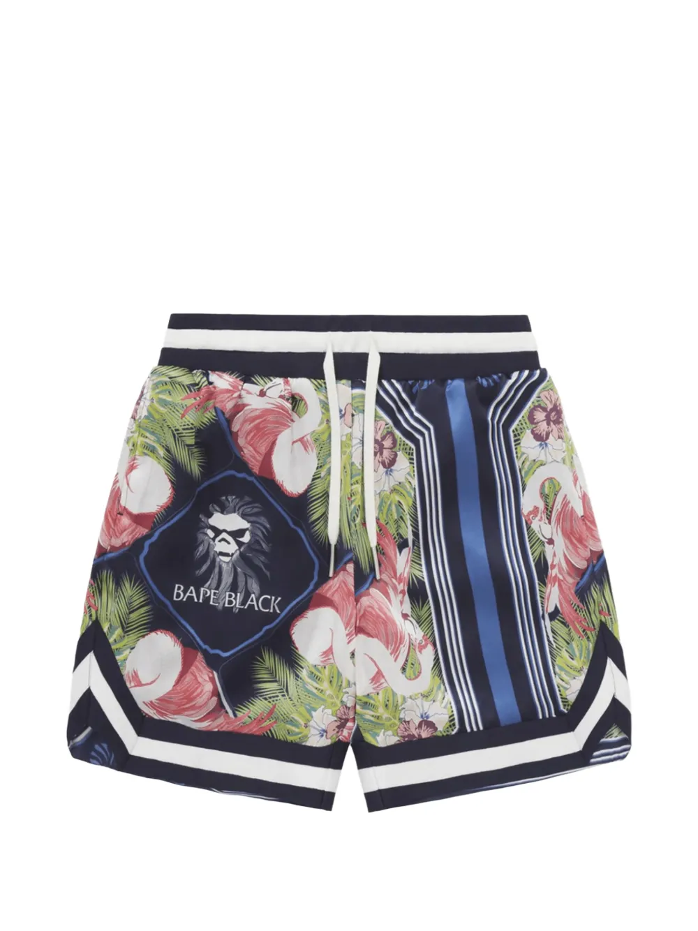 A BATHING APE® Black Label silk shorts - Blu