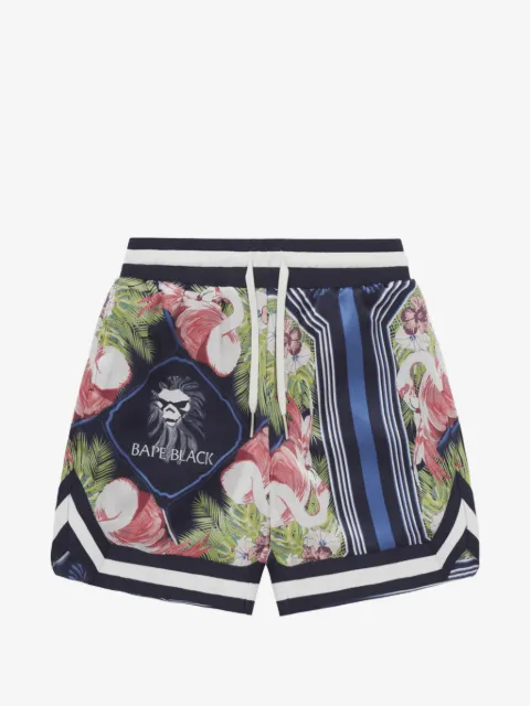 A BATHING APE® Black Label silk shorts