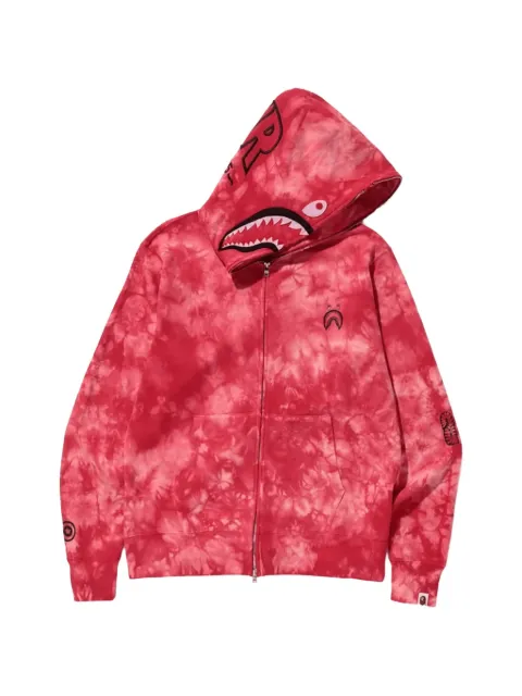 A BATHING APE® Shark tie-dye hoodie