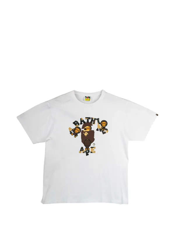 A BATHING APE® グラフィック Tシャツ | ホワイト | FARFETCH JP