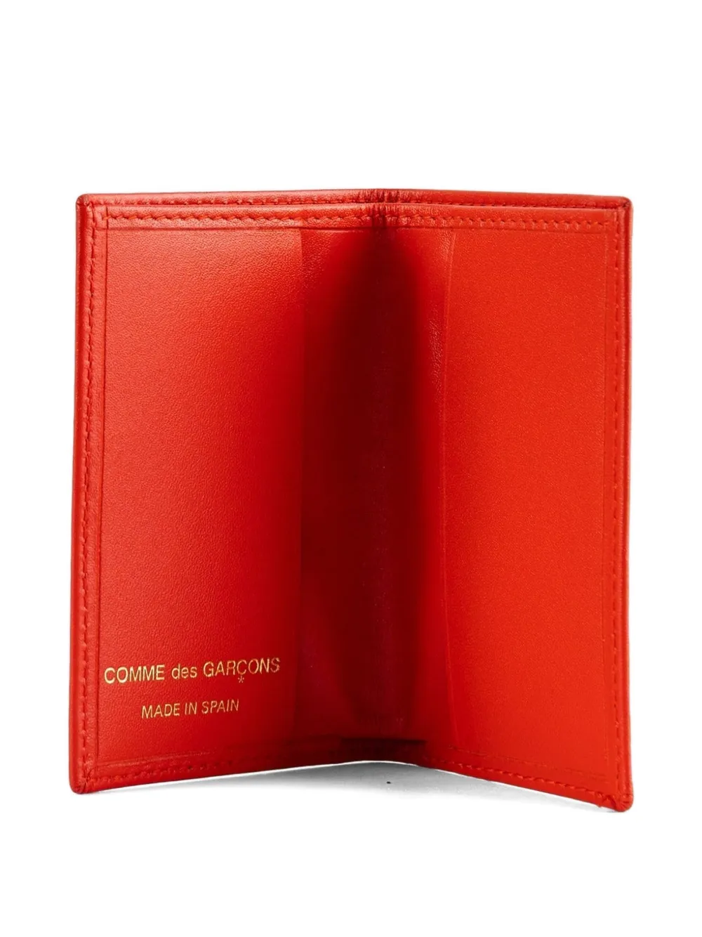 Comme Des Garçons Wallet Leren portemonnee Oranje