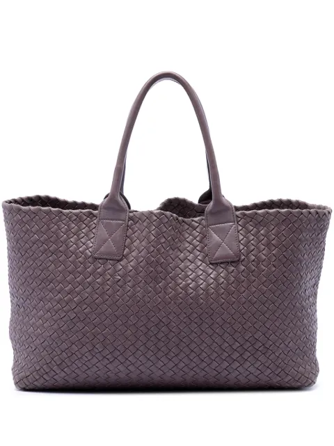 Bottega Veneta Pre-Owned 2012-2026 Limited Edition Medium Lambskin Intreccio Cabat tote bag