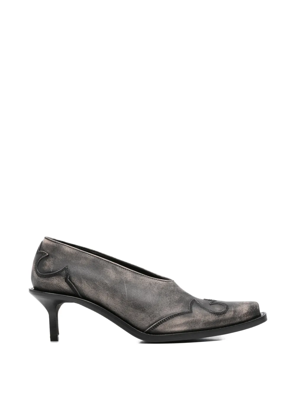 Ann Demeulemeester leather pumps Zwart