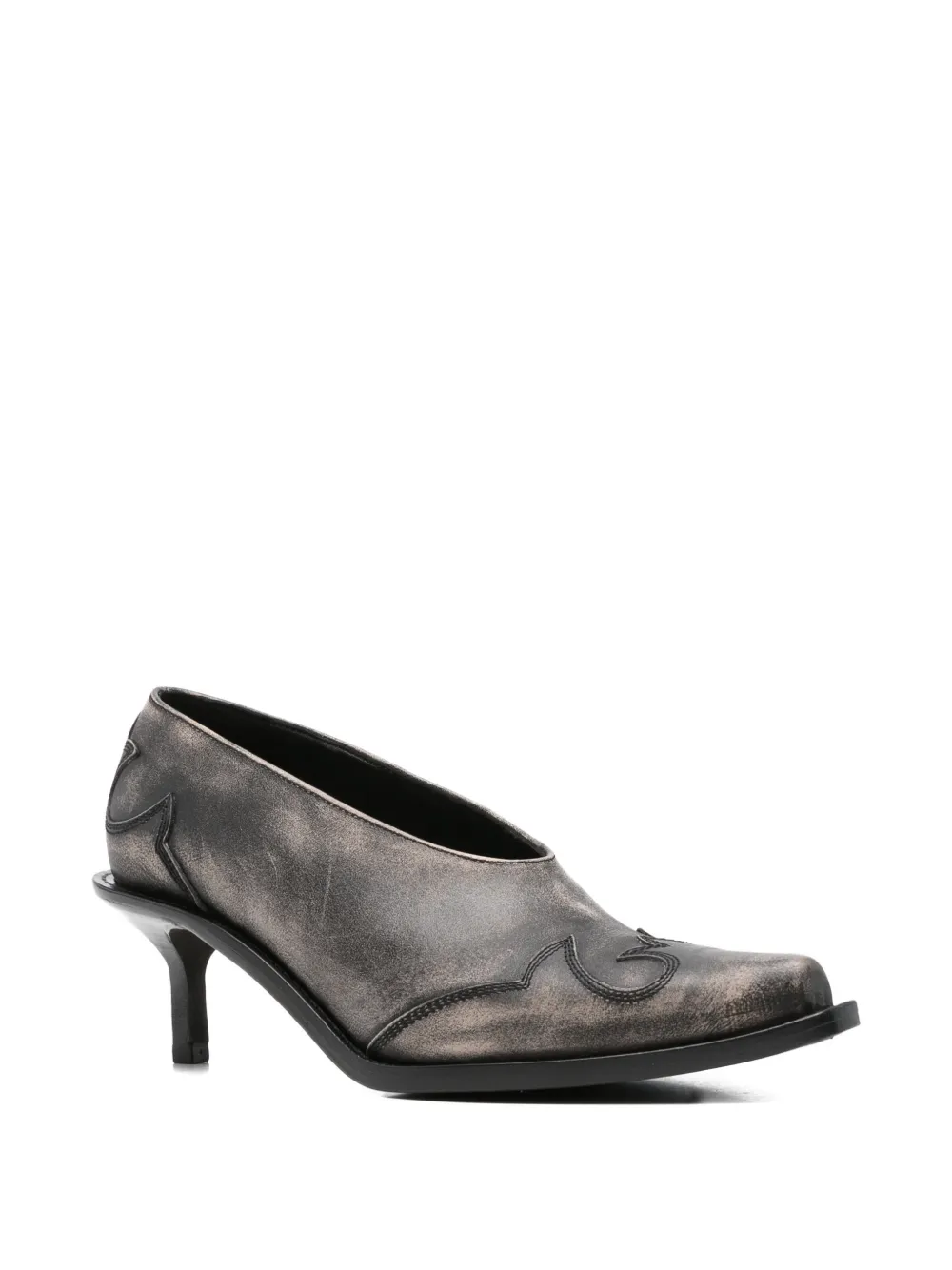 Ann Demeulemeester leather pumps Zwart