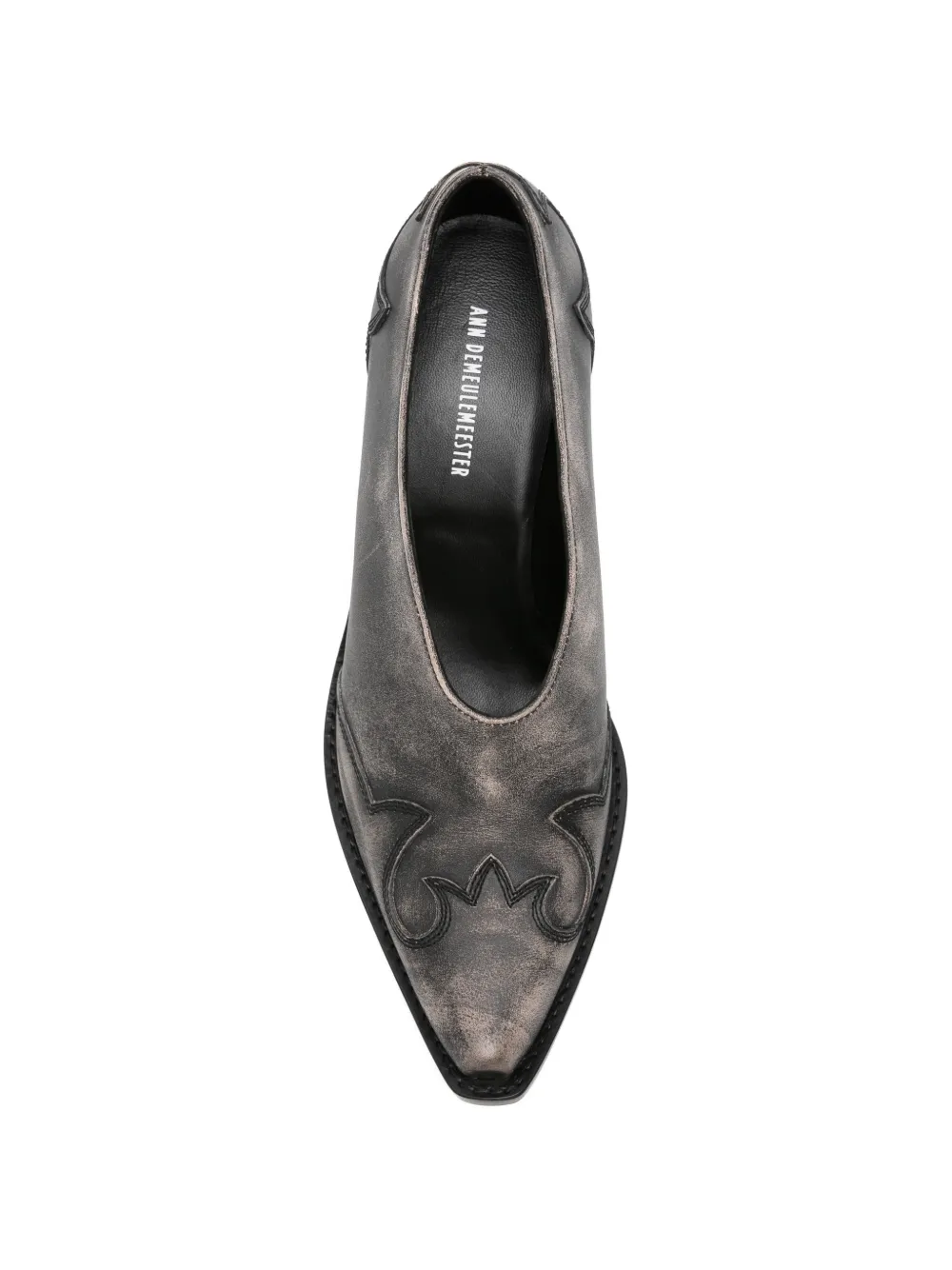 Ann Demeulemeester leather pumps Zwart