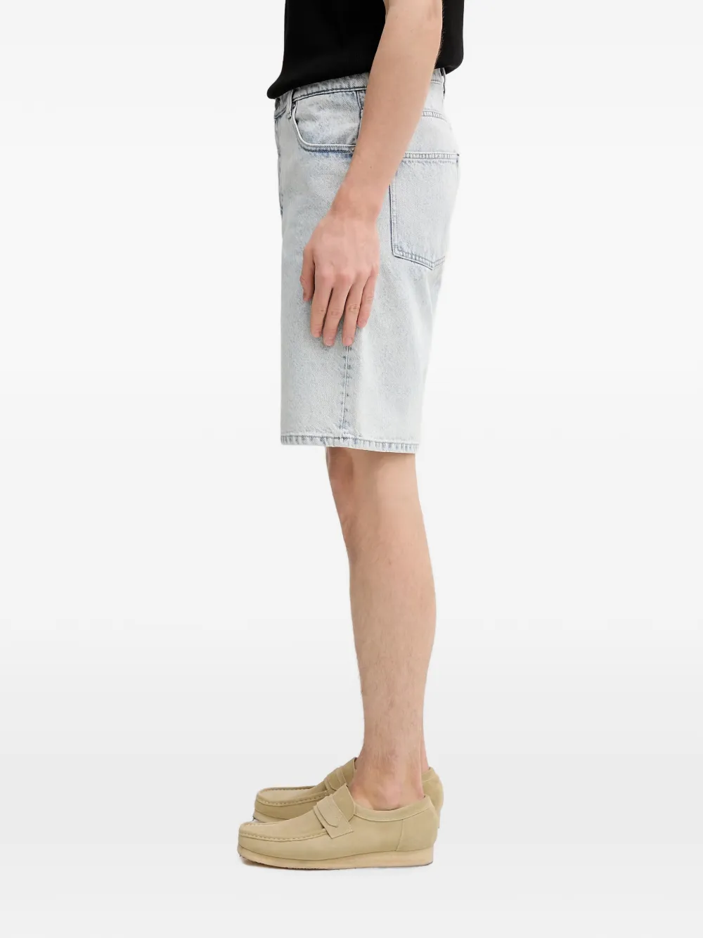 Drôle De Monsieur Shorts met ribfluwelen afwerking Blauw