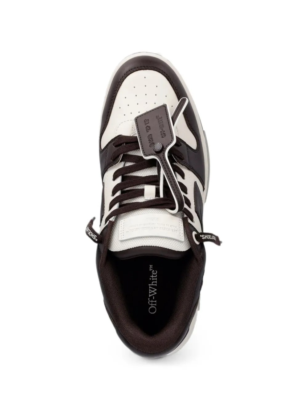 Off-White Out Of Office panelled leather sneakers Bruin