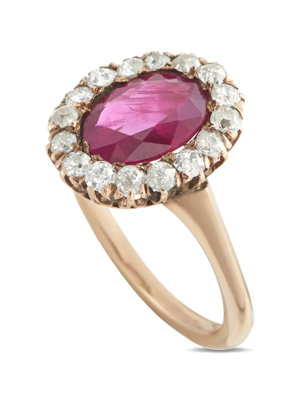  Lb Exclusive Ruby And Diamond Ring - Rose 