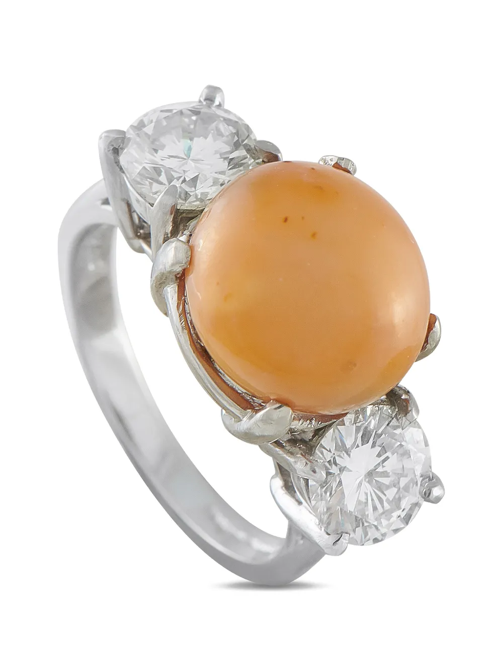 LB Exclusive conch pearl and diamond ring - Argento