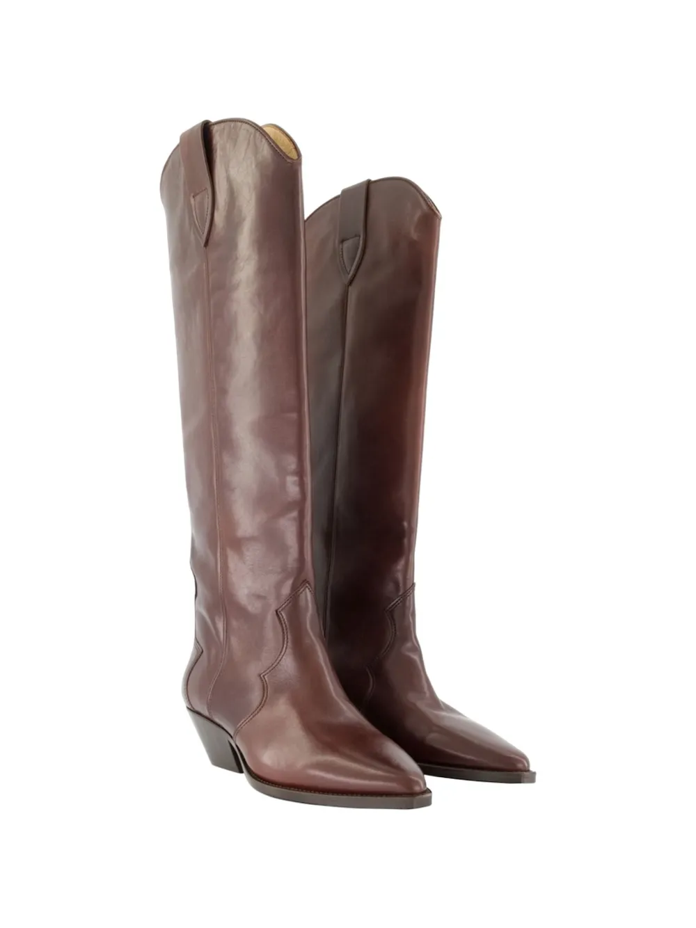 ISABEL MARANT Denvee leather cowboy boots Bruin