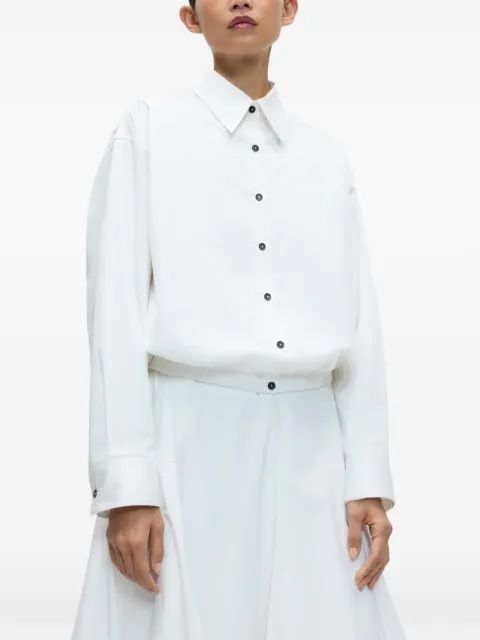 Cordera elasticated-hem oversized shirt