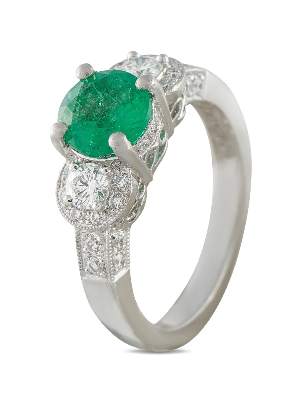 LB Exclusive emerald and diamond ring - Argento