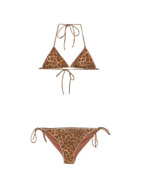 MC2 Saint Barth bikini con estampado de leopardo