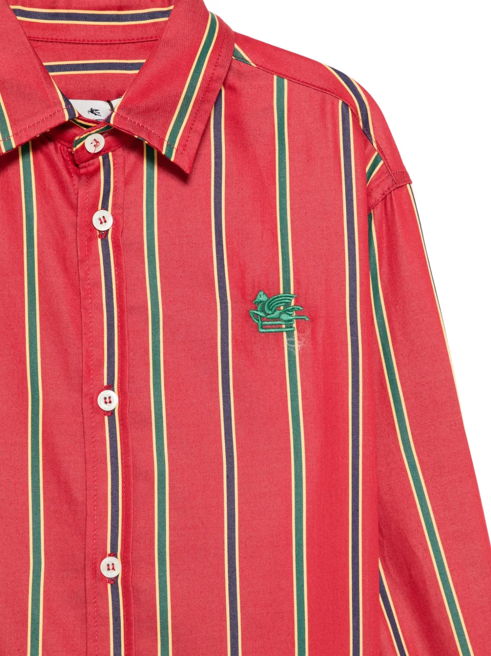 ETRO KIDS Pegaso gestreept shirt Rood