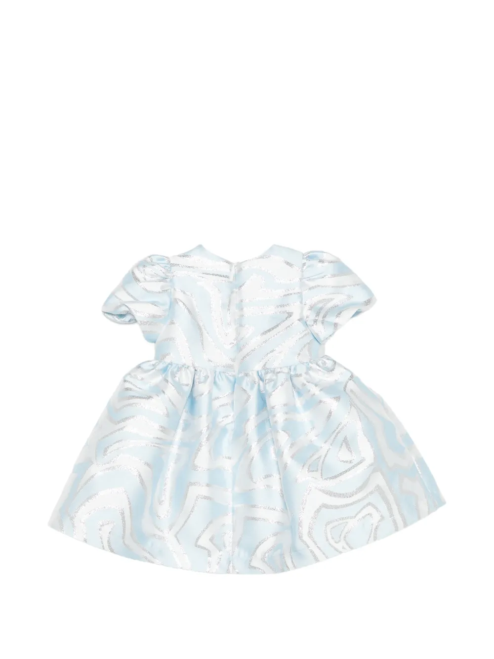 PUCCI Junior Metallic jurk met print Blauw