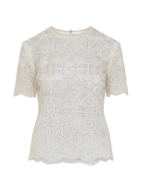 Ermanno Scervino crystal-embellished blouse