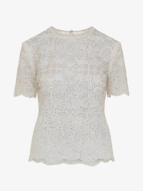 Ermanno Scervino crystal-embellished blouse