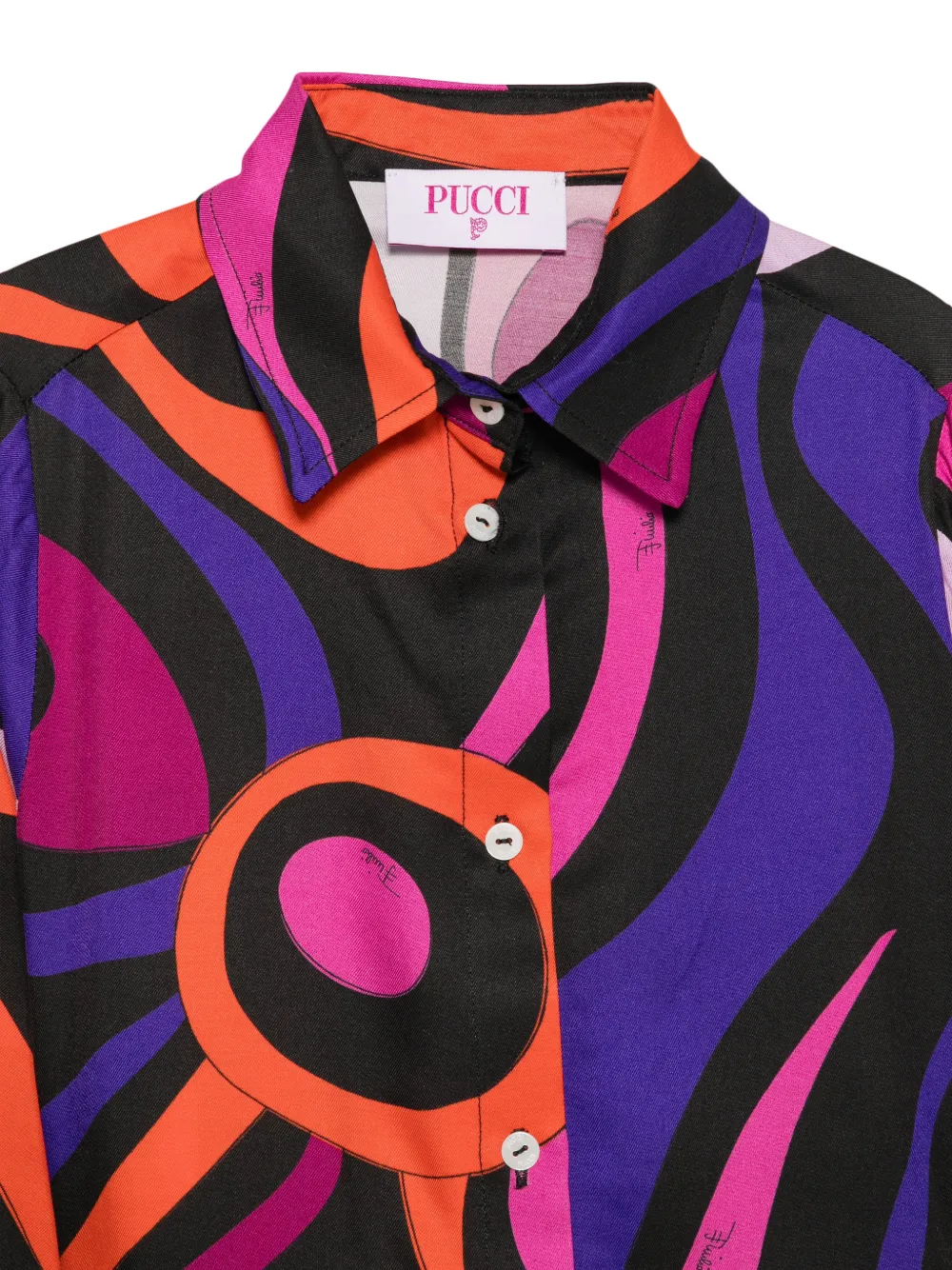 PUCCI Junior Jurk met lange mouwen Zwart