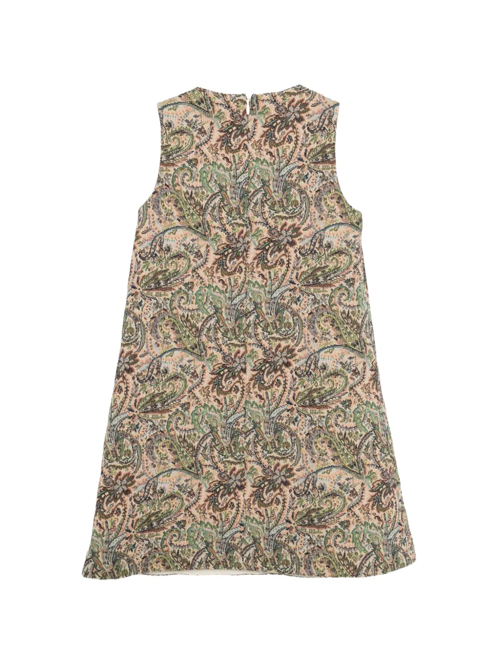 ETRO KIDS Pegasus jurk met paisley-jacquard Beige