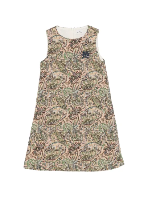 ETRO KIDS paisley-jacquard Pegasus dress