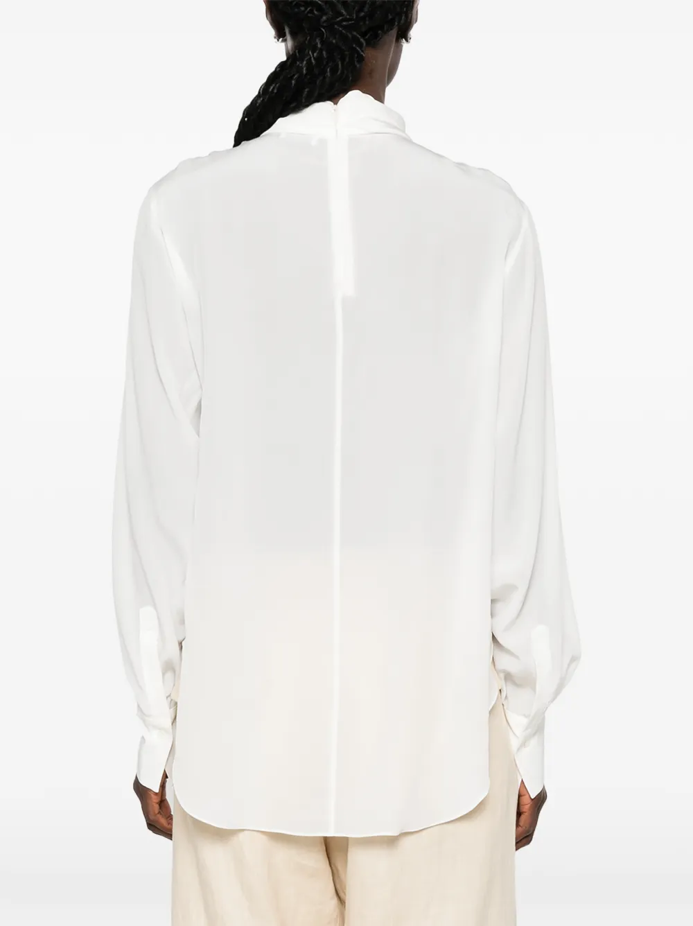 Brunello Cucinelli Verfraaide blouse Wit