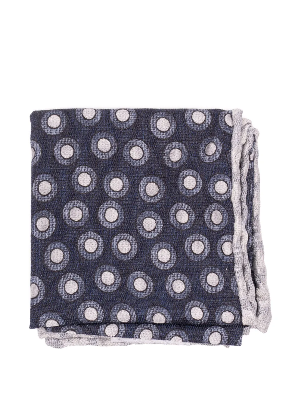 Brunello Cucinelli geometric-print pocket square - Blu