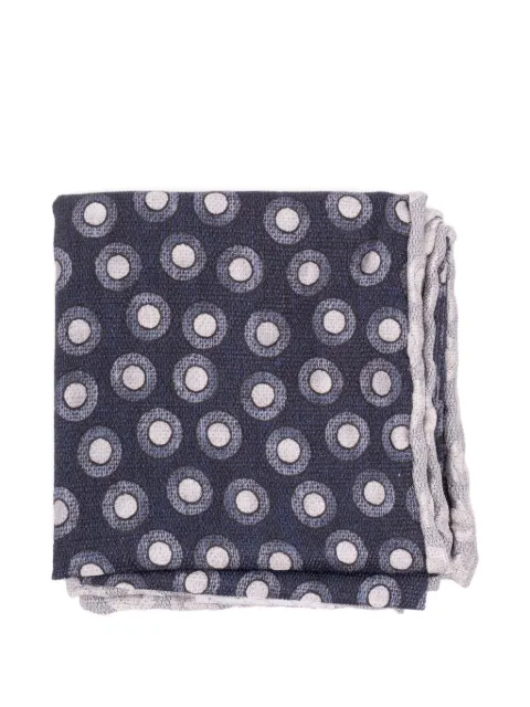 Brunello Cucinelli geometric-print pocket square