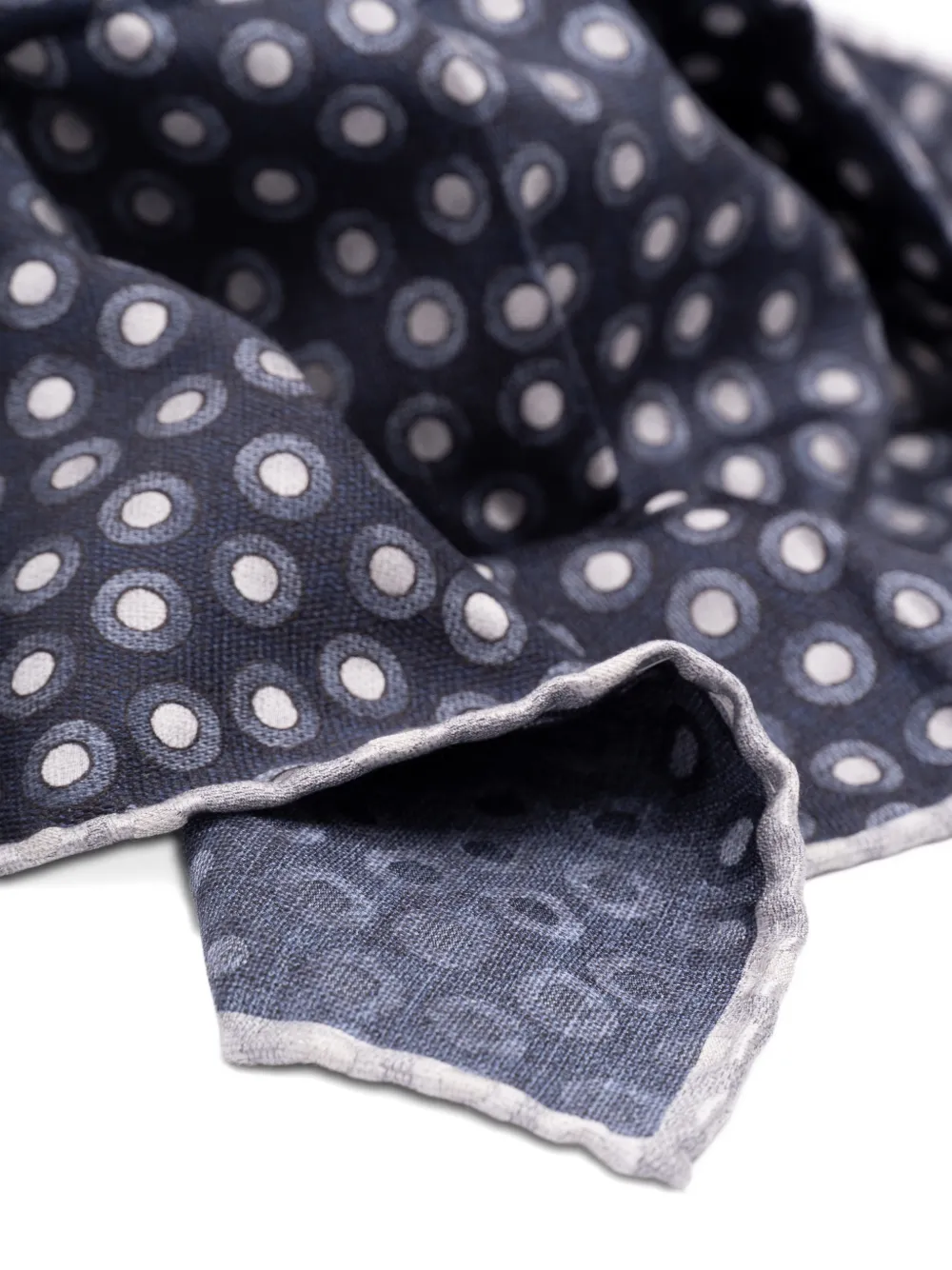 Brunello Cucinelli Pochet met geometrische print Blauw