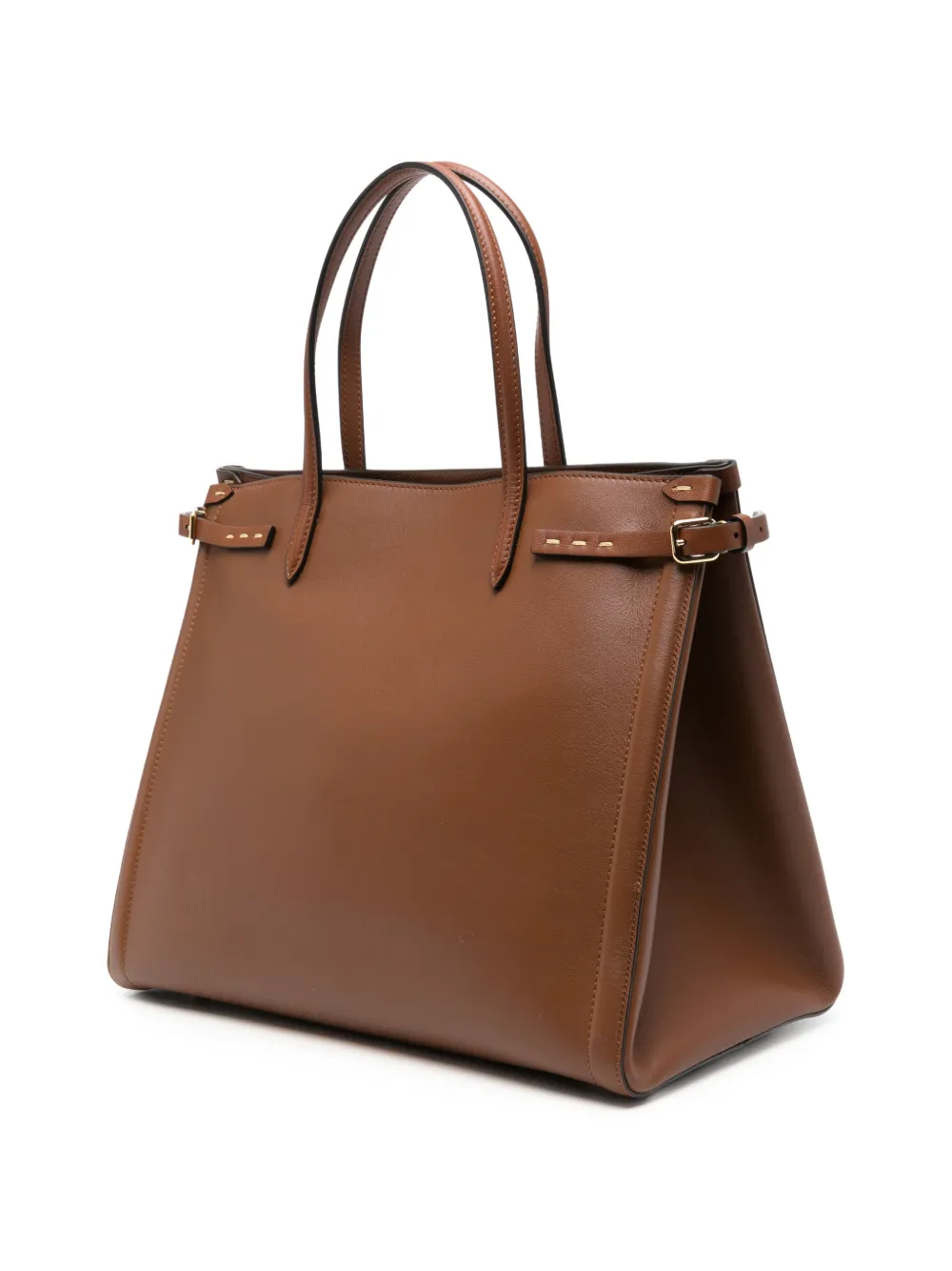 Valentino Garavani Medium Garavani Antibes kalfsleren shopper Bruin