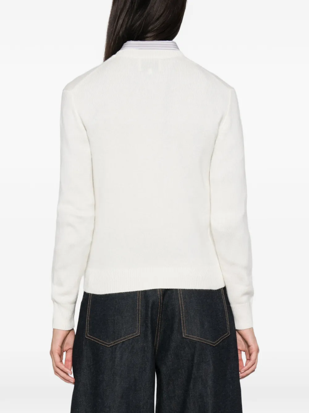 MC2 Saint Barth graphic-intarsia sweater Beige