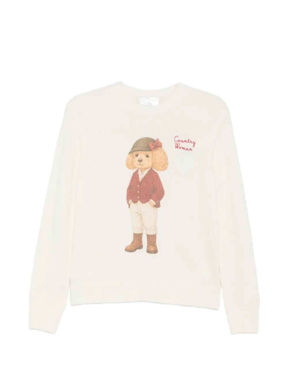 MC2 Saint Barth graphic-intarsia sweater Beige