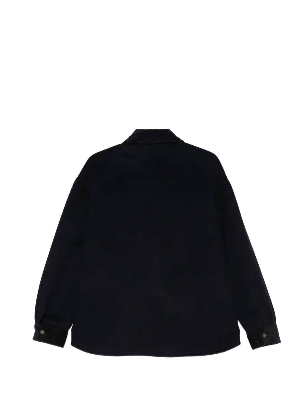 MC2 Saint Barth Shirtjack met ribfluwelen kraag Blauw