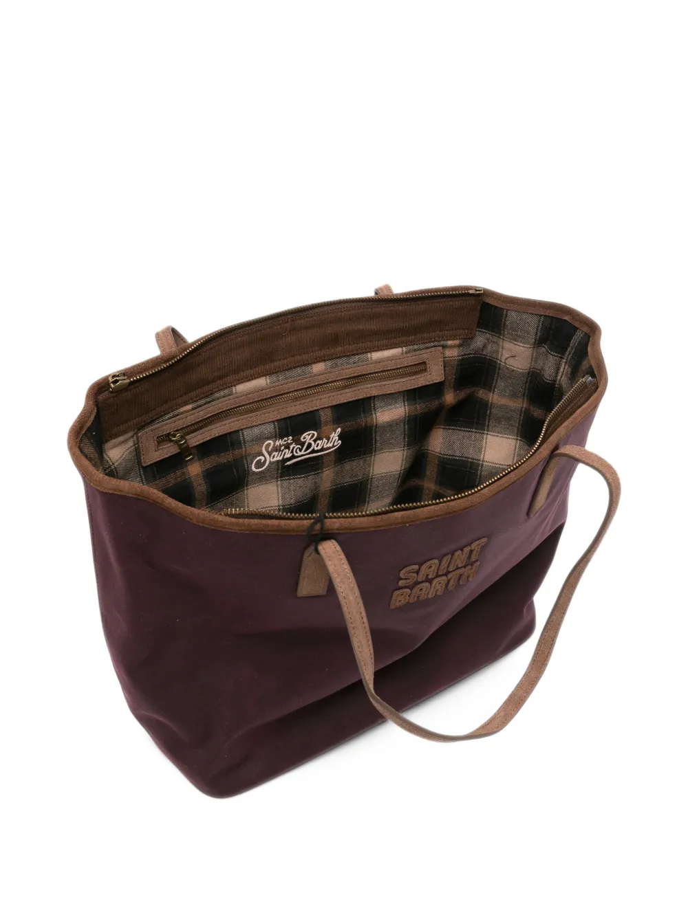 MC2 Saint Barth City logo-patch tote bag Rood
