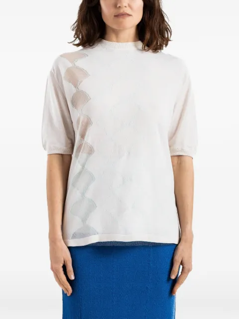Bielo Seashell Argyle jacquard T-shirt