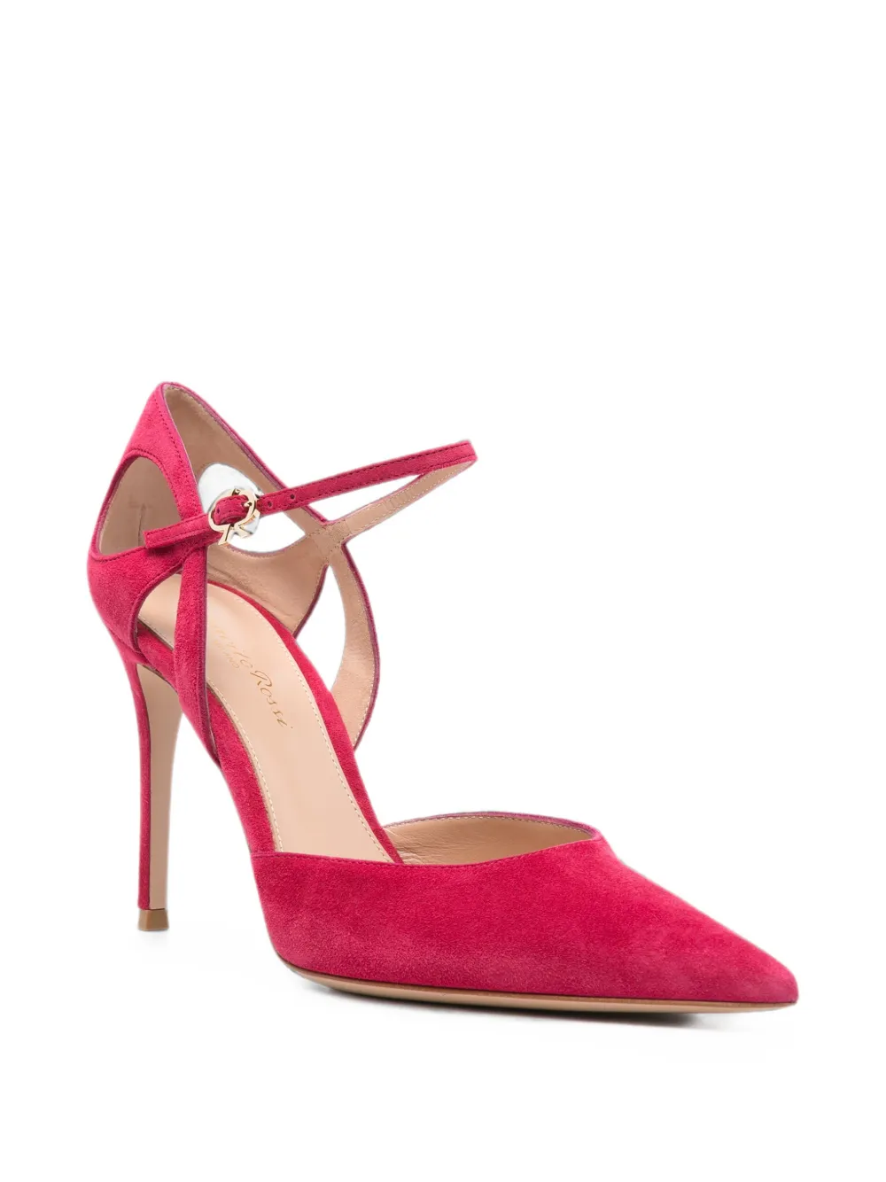 Gianvito Rossi Charlotte pointed-toe pumps Roze
