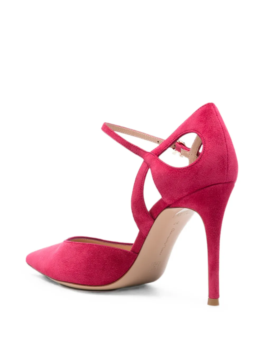 Gianvito Rossi Charlotte pointed-toe pumps Roze