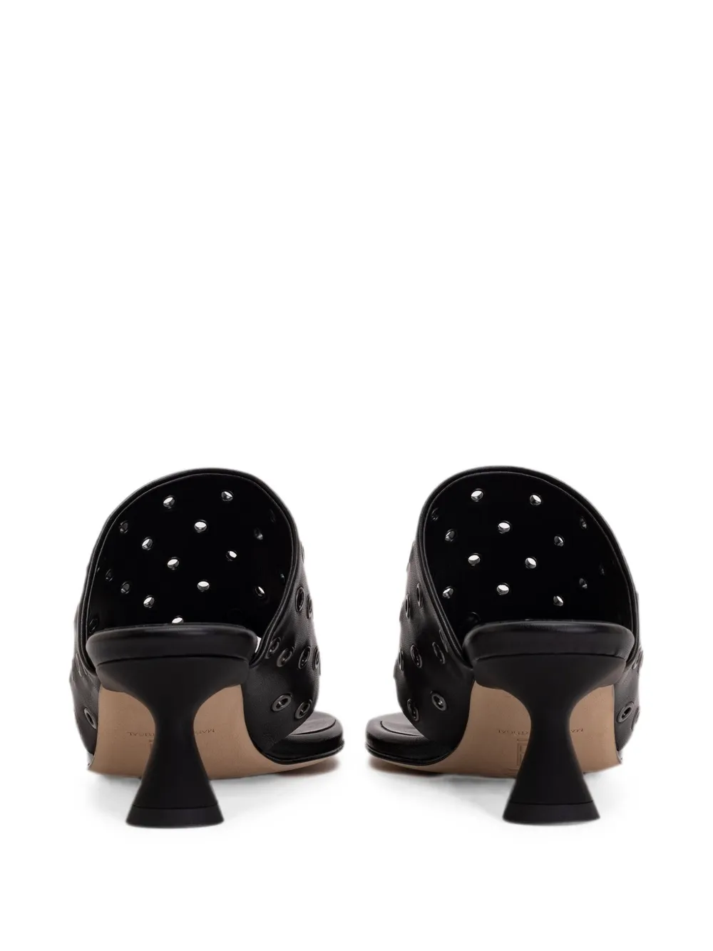 Miista Cedella eyelet-embellished sandals Zwart