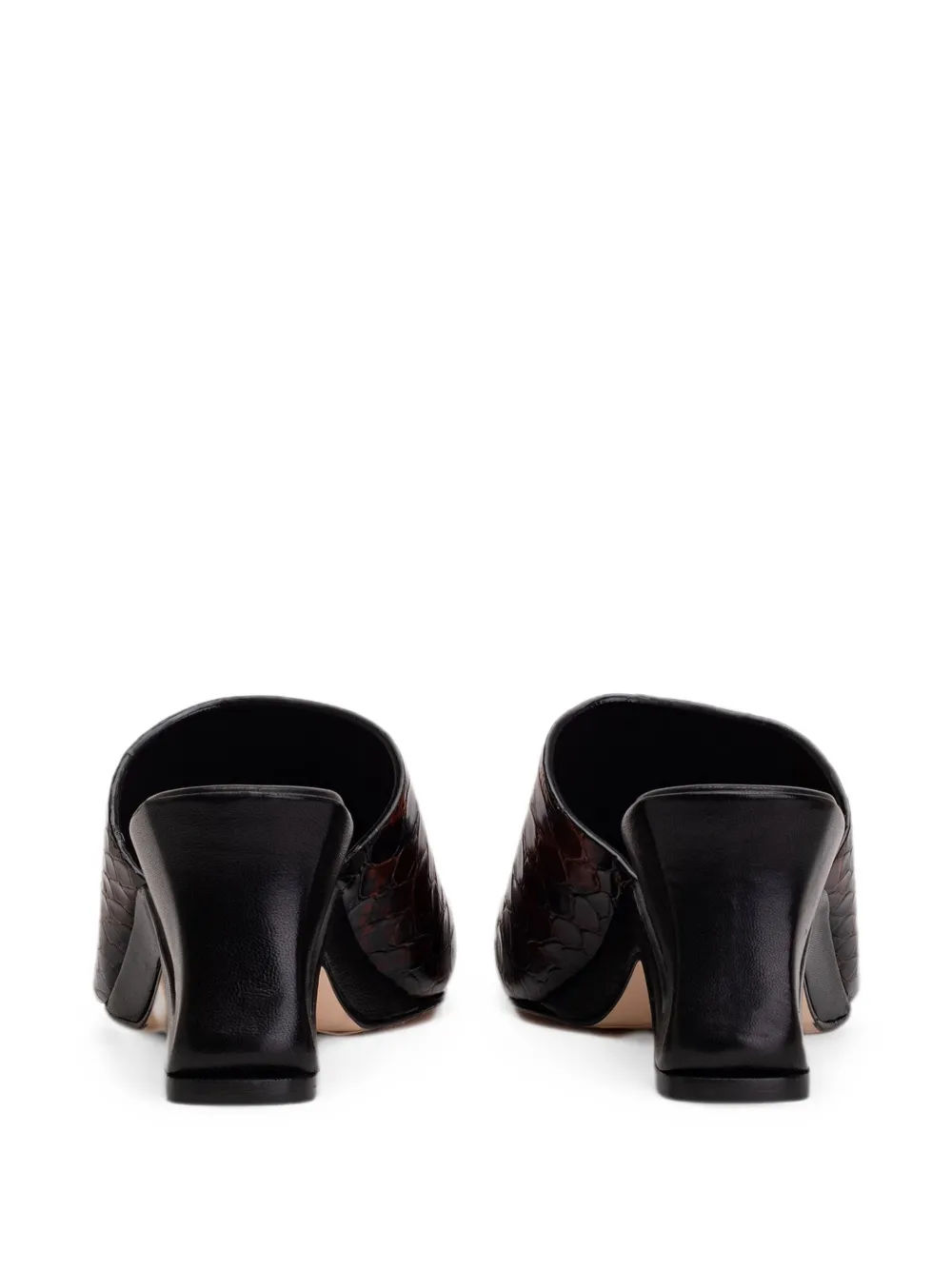 Miista Gaelle snake-effect sandals Bruin