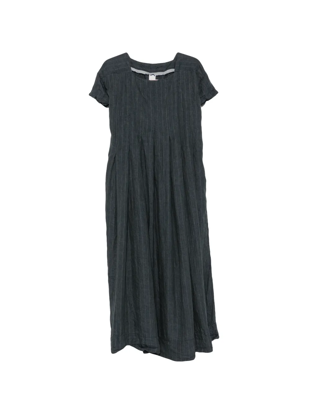 Ricorrrobe pinstripe pleated maxi dress - Blu
