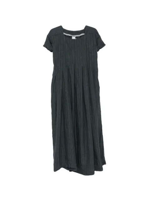 Ricorrrobe pinstripe pleated maxi dress