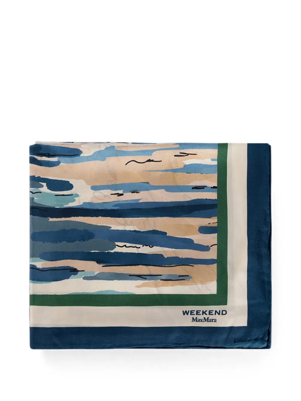 Weekend Max Mara graphic-print scarf - Blu