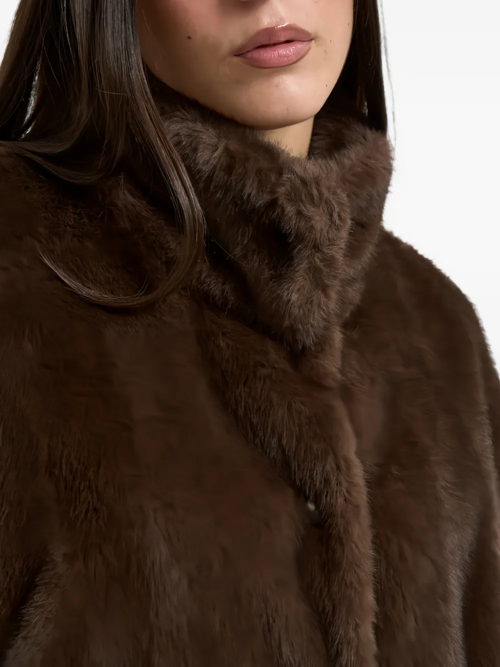 Weekend Max Mara Jack van imitatiebont met elastische afwerking Bruin
