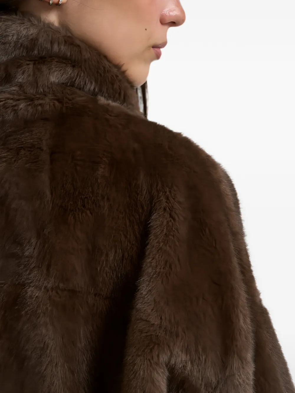 Weekend Max Mara Jack van imitatiebont met elastische afwerking Bruin